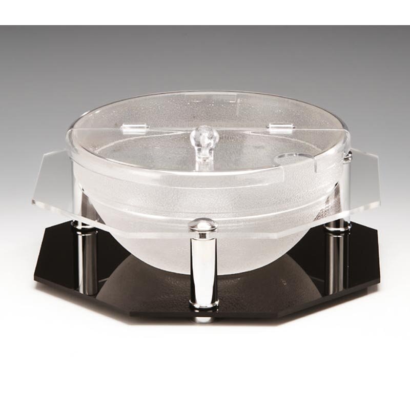 Zicco ZCP-247 Polikarbon Teşhir Standı, Kaseli, Kapaklı, Şeffaf, 29x7 cm - Zicco