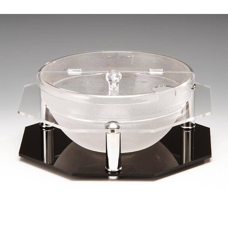 Zicco ZCP-247 Polikarbon Teşhir Standı, Kaseli, Kapaklı, Şeffaf, 29x7 cm - 1