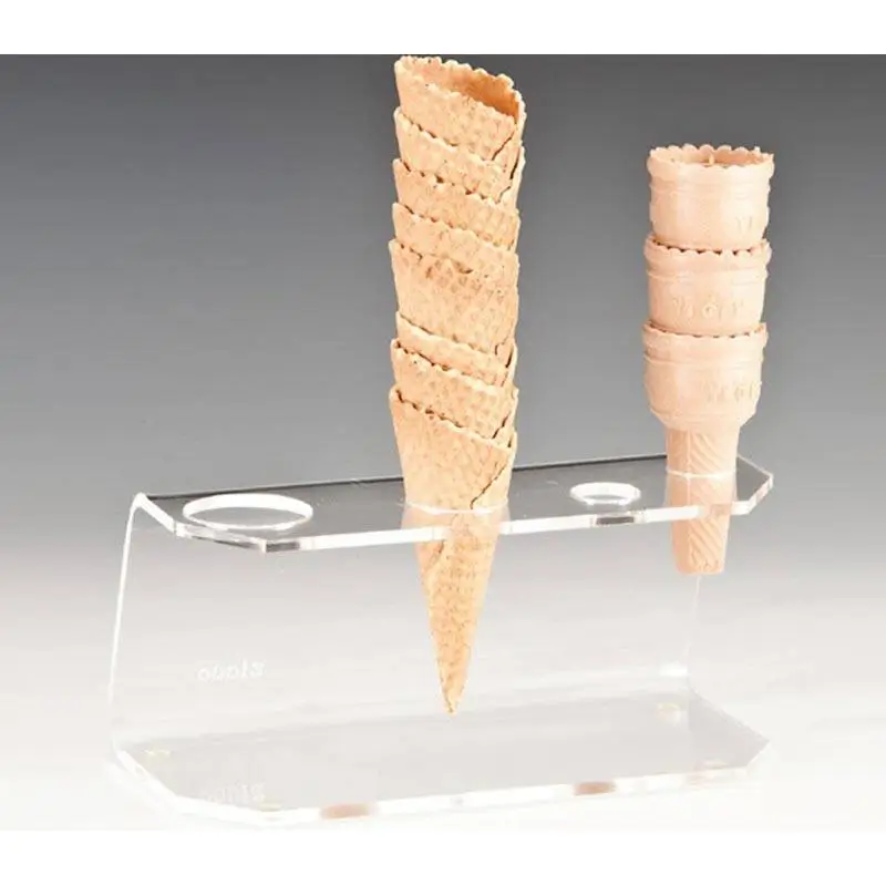 Zicco ZCP-258 Dondurma Servis Standı, 4 Gözlü, Akrilik, Şeffaf, 23x12x10.5 cm - 1