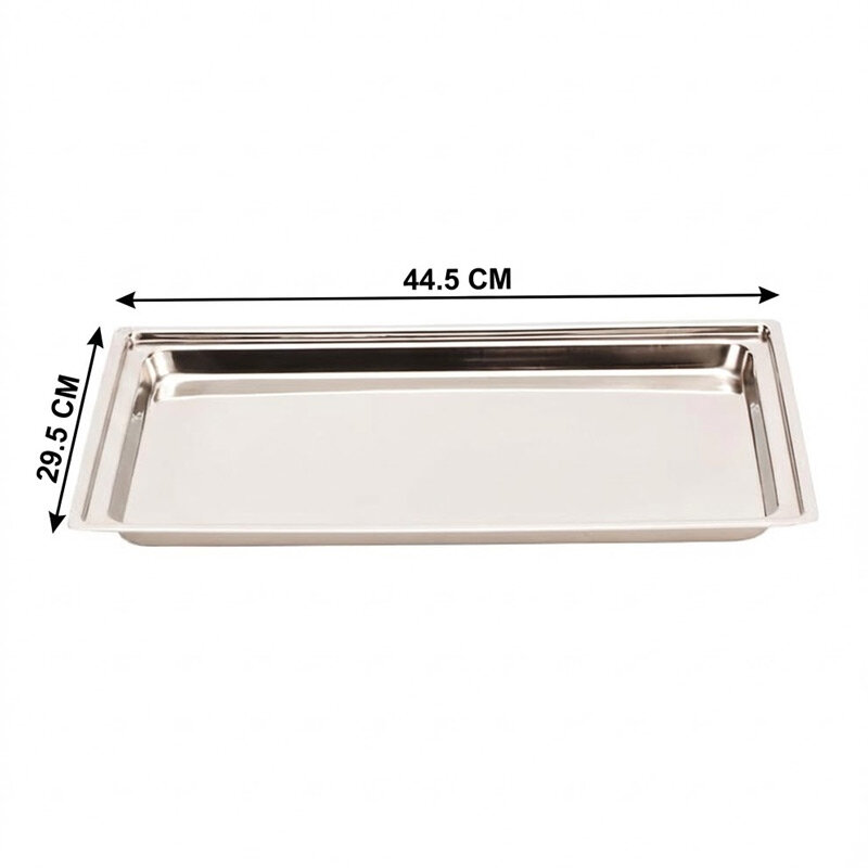 Zicco ZCP-266 Derin Teşhir Tepsi, Çelik, Gümüş Renk, 44.5x29.5 cm - Zicco (1)