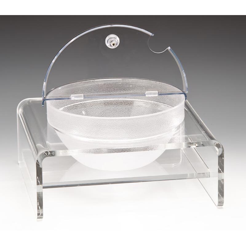 Zicco ZCP-284 Kaseli Teşhir Standı, Polikarbon, Şeffaf, 23x30x29 cm - Zicco