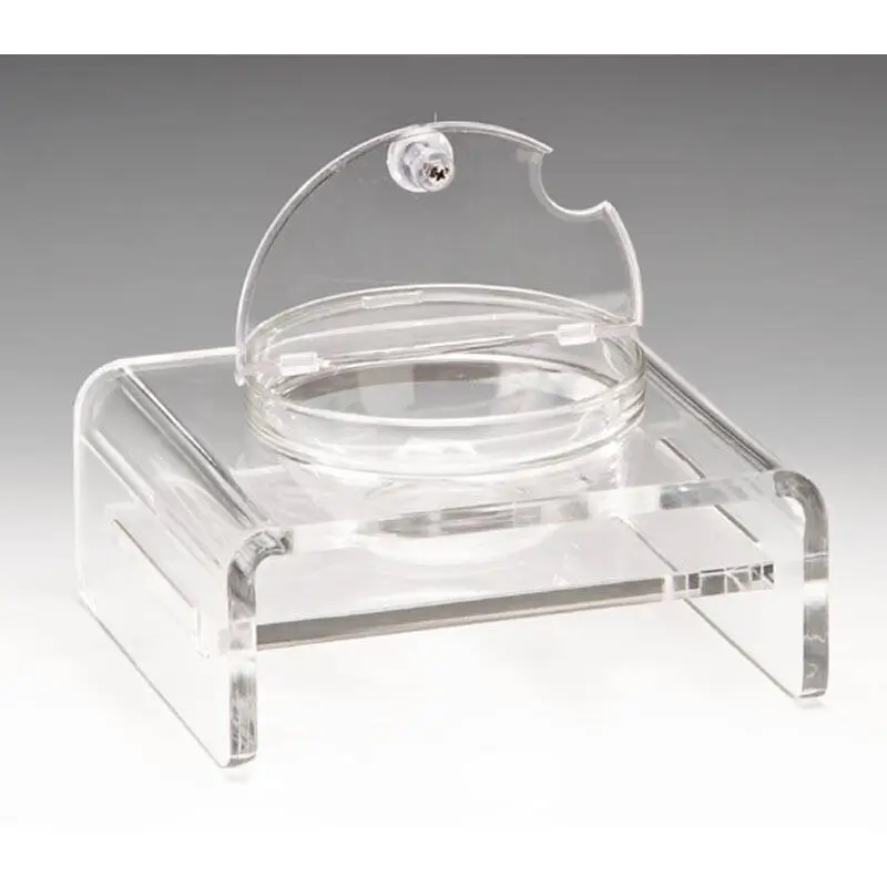 Zicco ZCP-286 Cam Kaseli Teşhir Standı, Kapaklı, Polikarbon, Şeffaf, 21x19 cm - 1