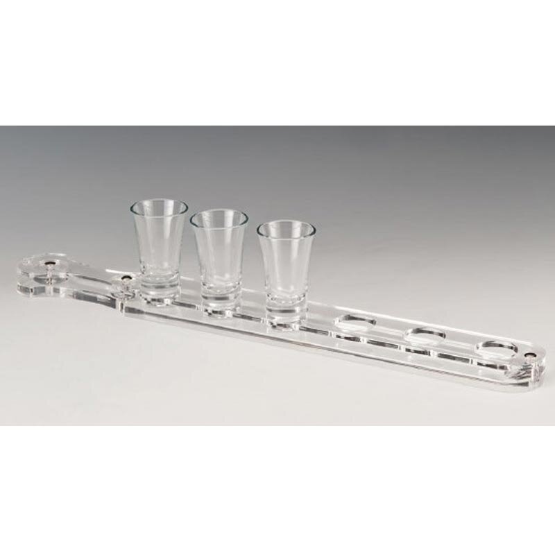 Zicco ZCP-295 Shot Servis, 6’lı, Akrilik, Şeffaf, 52x5.5 cm - Zicco