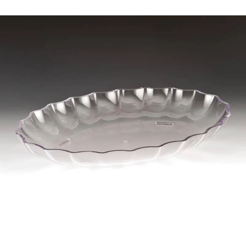 Zicco ZCP-296 Oval Teşhir Tabağı, Polikarbon, Şeffaf, 41.5x29.5x5.5 cm - 1