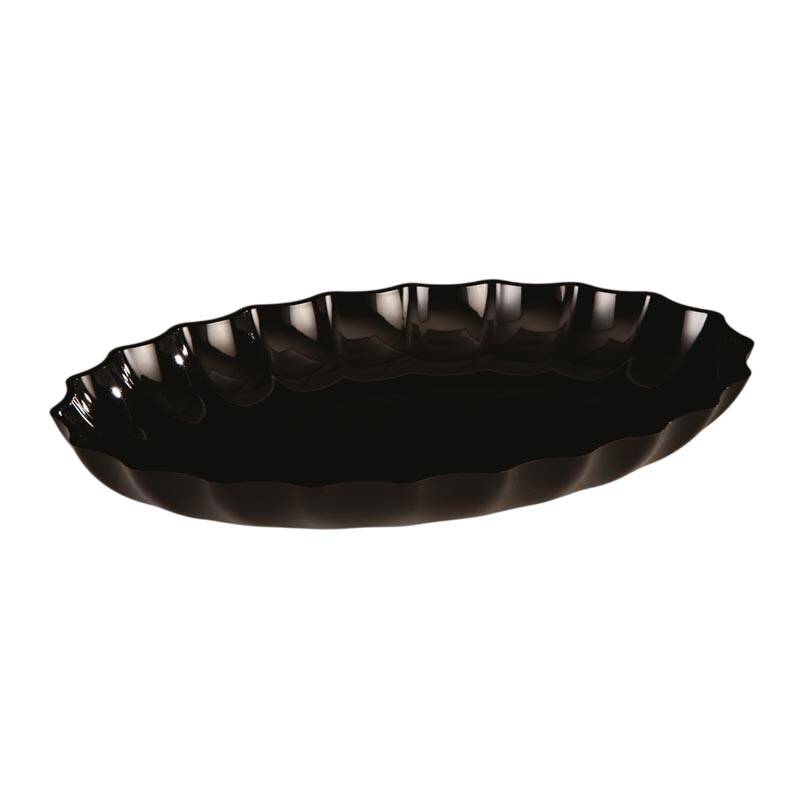 Zicco ZCP-296 Oval Teşhir Tabağı, Polikarbon, Siyah, 41.5x29.5x5.5 cm - 1