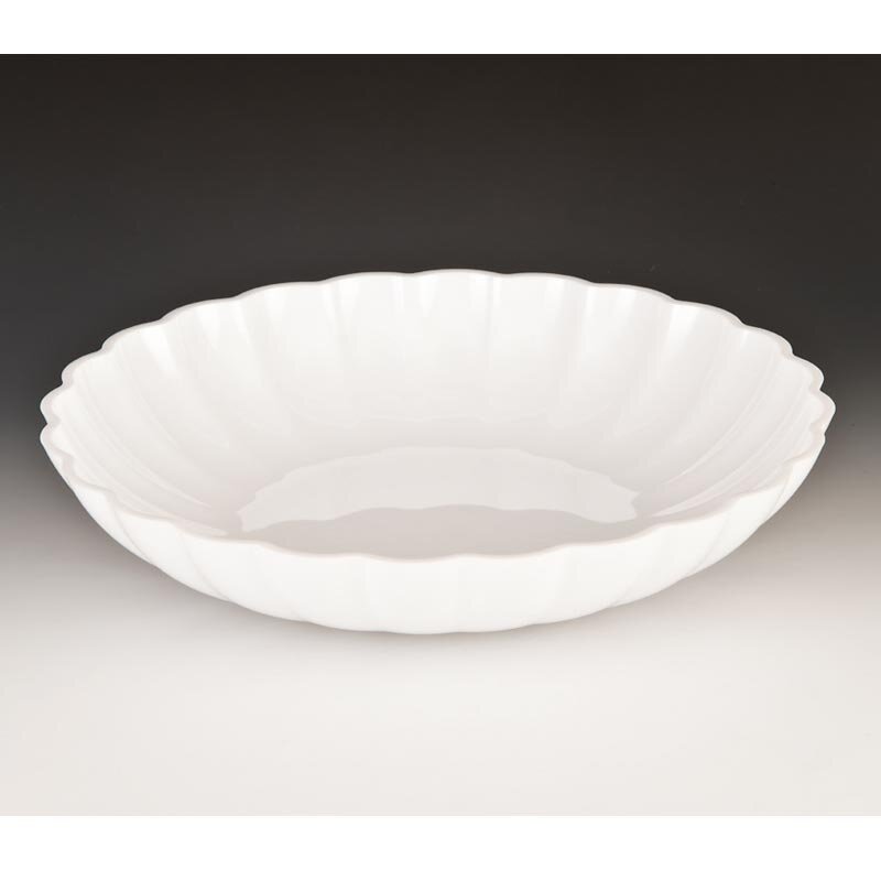 Zicco ZCP-297 Teşhir Sunum Kasesi, Polikarbon, Beyaz, 36x7 cm - Zicco