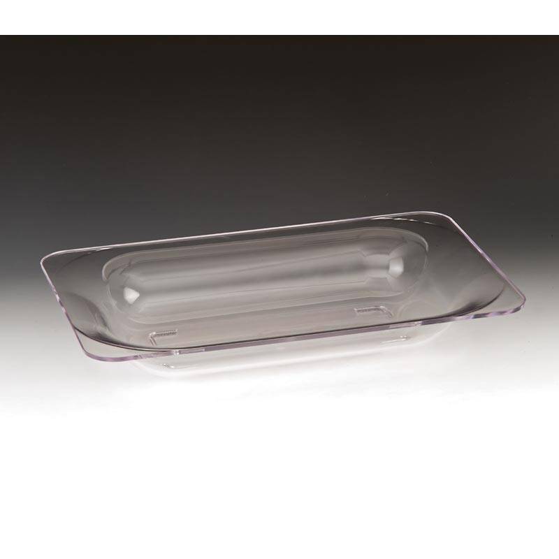 Zicco ZCP-298 Derin Teşhir Tabağı, Polikarbon, Şeffaf, 40x26x6.5 cm - 1