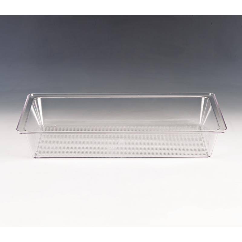 Zicco ZCP-314 Derin Teşhir Tepsisi, Polikarbon, Şeffaf, 44x28x7cm - 1