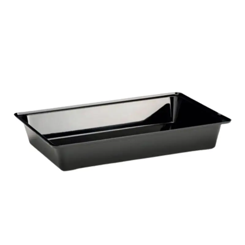 Zicco ZCP-314-P Polikarbon Teşhir Tepsisi, Derin Model, Siyah, 44x28x7 cm - 1
