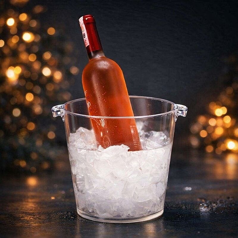 Zicco ZCP-334 Şişe Kovası, Polikarbon, Şeffaf, 20x19 cm - Zicco