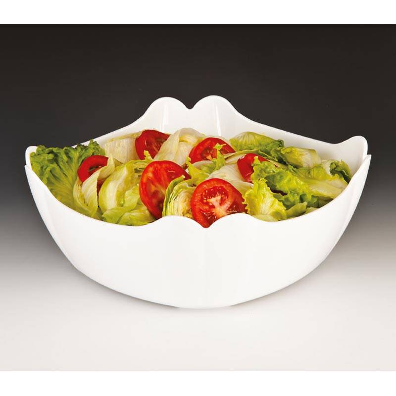 Zicco ZCP-335 Derin Teşhir Kasesi, Polikarbon, Beyaz, 31x31 cm - 1