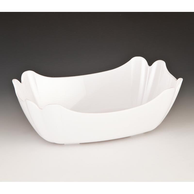 Zicco ZCP-337 Teşhir Kasesi, Polikarbon, Beyaz, 27x18x9 cm - Zicco