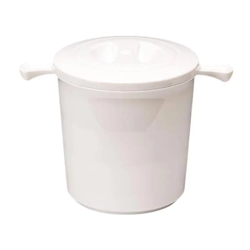 Zicco ZCP-338 Yuvarlak Buz Kovası, Çift Cidarlı, Polikarbon, Beyaz, 15x15 cm - 1