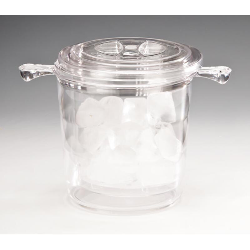 Zicco ZCP-338 Yuvarlak Buz Kovası, Çift Cidarlı, Polikarbon, Şeffaf, 15x15 cm - Zicco