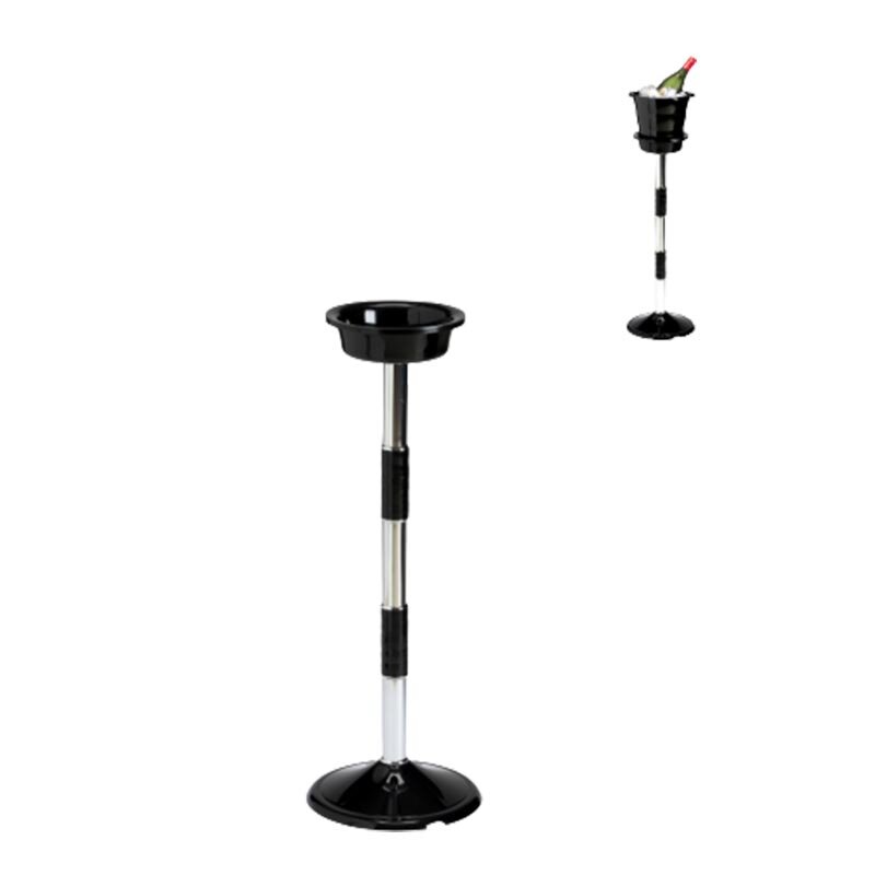 Zicco ZCP 344-3 Ayaklı Şişe Kova Standı, Akrilik, Siyah, 75 cm - Zicco