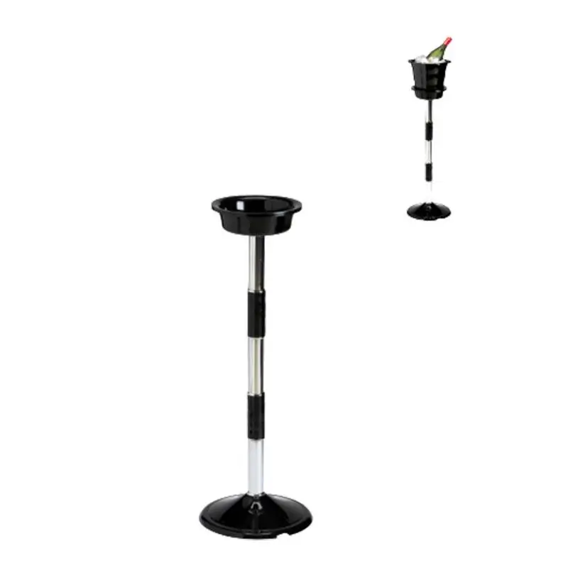 Zicco ZCP 344-3 Ayaklı Şişe Kova Standı, Akrilik, Siyah, 75 cm - 1