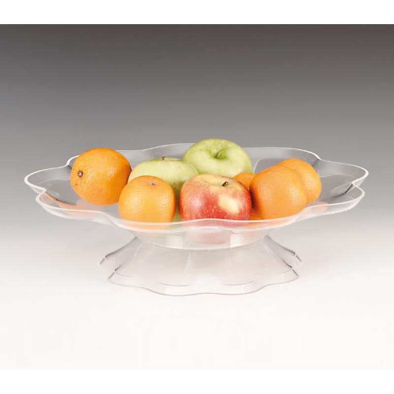 Zicco ZCP-365 Ayaklı Meyvelik, Papatya Model, Akrilik, Şeffaf, 39 cm - Zicco