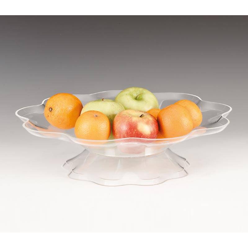 Zicco ZCP-365 Ayaklı Meyvelik, Papatya Model, Akrilik, Şeffaf, 39 cm - 1