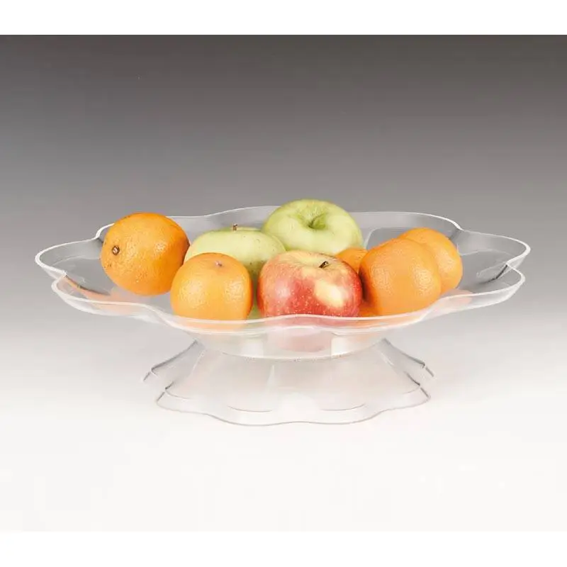 Zicco ZCP-365 Ayaklı Meyvelik, Papatya Model, Akrilik, Şeffaf, 39 cm - 1