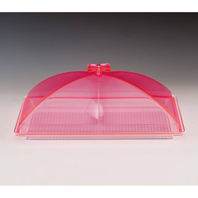 Zicco ZCP-373 Muhafaza Kabı, Polikarbon Tepsili, Akrilik Kapaklı, Pembe, 28x43 cm - 1