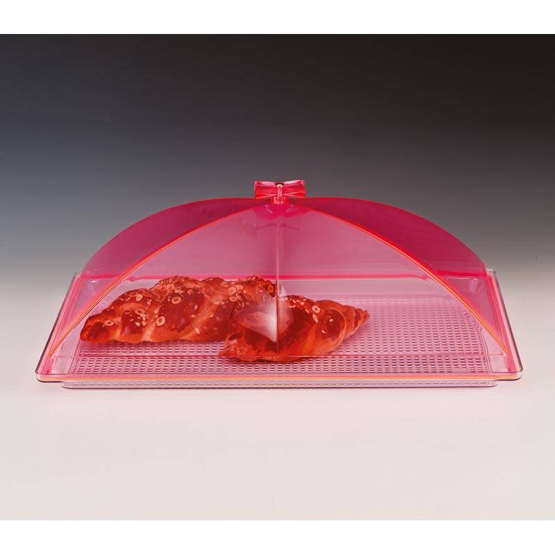 Zicco ZCP-375 Muhafaza Kabı, Polikarbon Tepsili, Akrilik Kapaklı, Pembe, 35x55 cm - 1