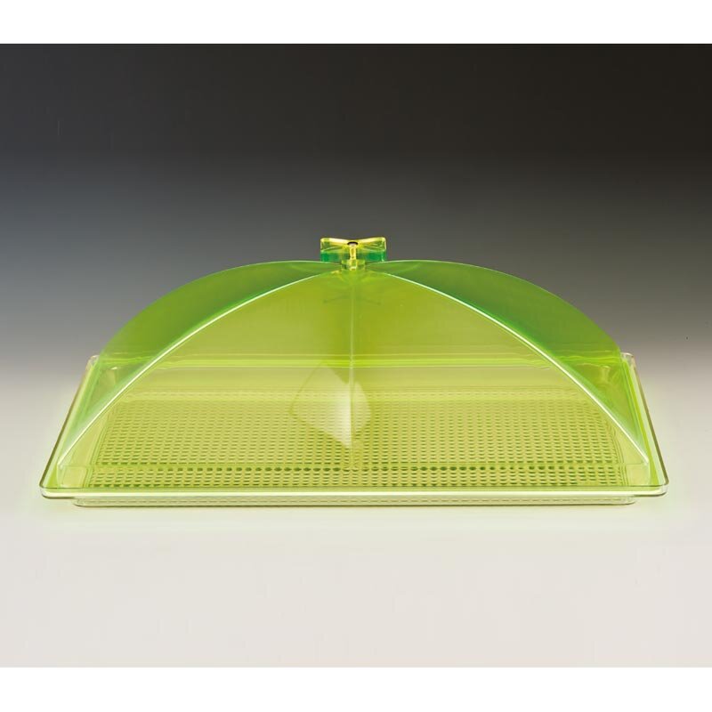 Zicco ZCP-375 Muhafaza Kabı, Polikarbon Tepsili, Akrilik Kapaklı, Yeşil, 35x55 cm - Zicco