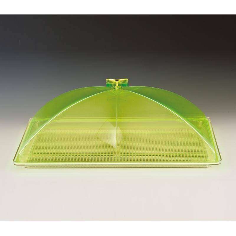 Zicco ZCP-375 Muhafaza Kabı, Polikarbon Tepsili, Akrilik Kapaklı, Yeşil, 35x55 cm - 1