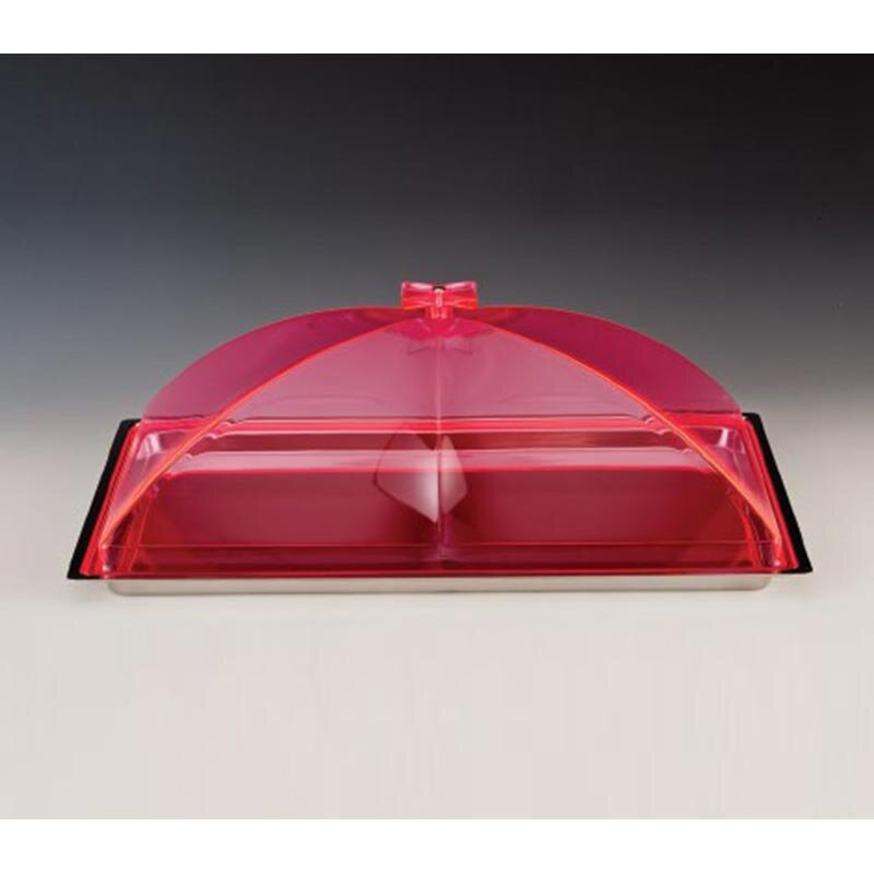 Zicco ZCP-392 Akrilik Kapaklı Fanus, Çelik Tabanlı, Pembe, 40x29 cm - Zicco