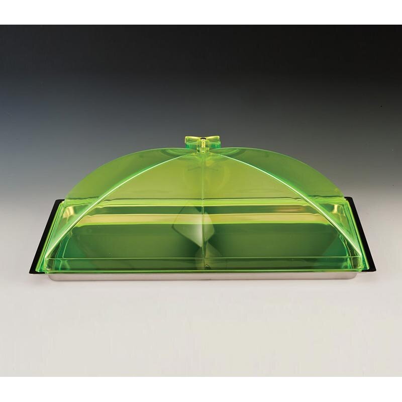 Zicco ZCP-392 Akrilik Kapaklı Fanus, Çelik Tabanlı, Yeşil, 40x29 cm - Zicco