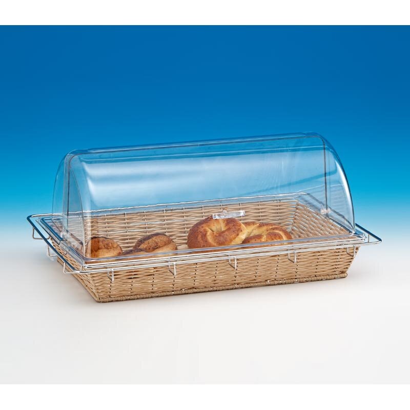 Zicco ZCP-393 Hasır Teşhir Sunum Sepeti, Polikarbon Rolltop Kapaklı, GN 1/1 - Zicco