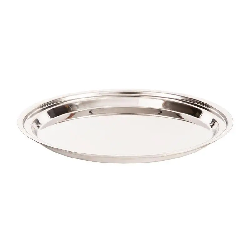 Zicco ZCP-405 Yuvarlak Teşhir Tepsisi, Çelik, Gümüş Renk, 35 cm - 1