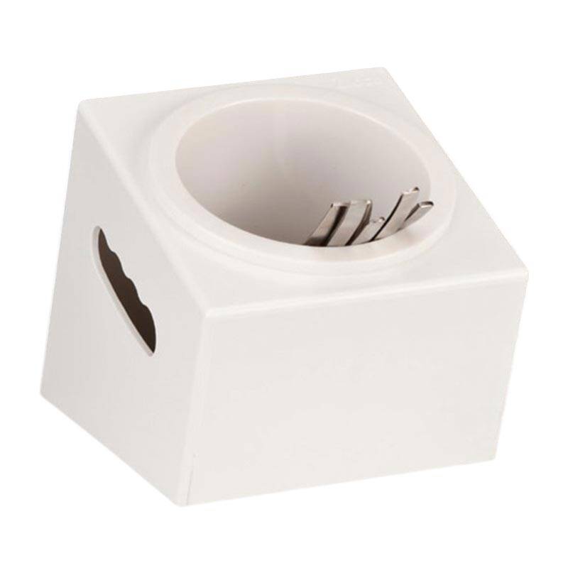 Zicco ZCP-414 Çatal Kaşık Standı, Tek Gözlü, Polikarbon, Beyaz, 16.5x18x15 cm - 1