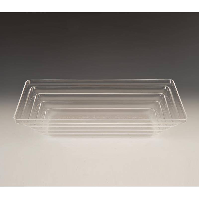 Zicco ZCP-426 Yivli Teşhir Kasesi, Akrilik, Şeffaf, 43.5x28.5 cm - 1