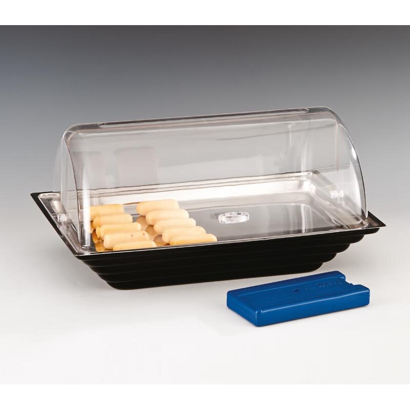 Zicco ZCP-427 Soğutuculu Teşhir Standı, Polikarbon Rolltop Kapaklı, Çelik Tepsili, 43.5x28.5x23 cm - Zicco