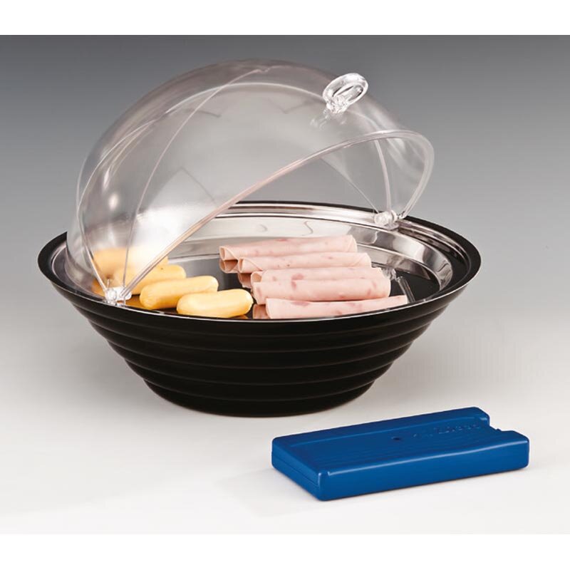 Zicco ZCP-428 Teşhir Standı, Soğutuculu, Rolltop Kapaklı, Çelik Tepsili, Polikarbon, 32.5 cm - Zicco