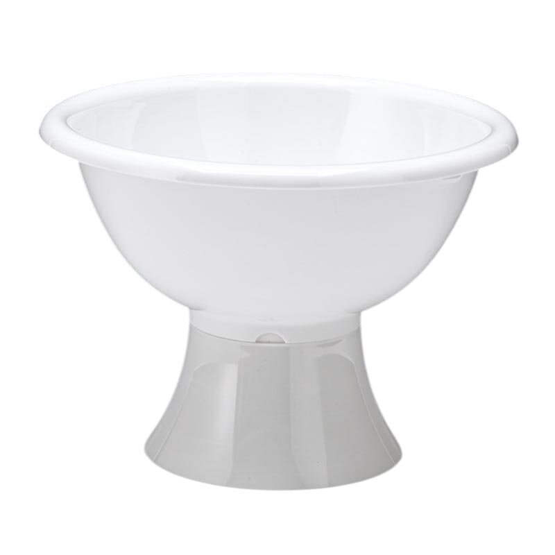 Zicco ZCP-446 Ayaklı Teşhir Kasesi, Polikarbon, Beyaz, 35 cm - Zicco