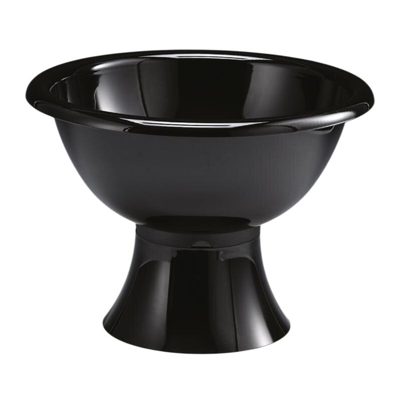 Zicco ZCP-446 Yuvarlak Teşhir Kasesi, Ayaklı, Polikarbon, Siyah, 35 cm - Zicco