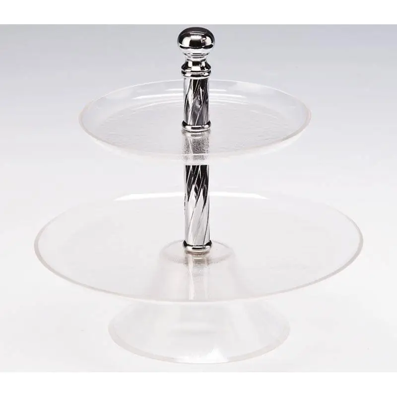 Zicco ZCP-453 Teşhir Standı, 2 Katlı, Akrilik, Şeffaf, 19 cm - 1
