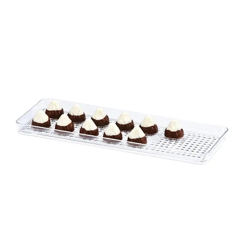 Zicco ZCP-460 Çikolata Teşhir Tepsisi, Polikarbon, Şeffaf, 10x30 cm - 1