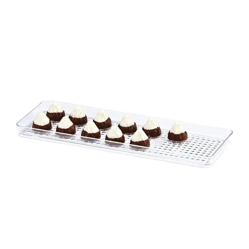 Zicco ZCP-460 Çikolata Teşhir Tepsisi, Polikarbon, Şeffaf, 10x30 cm - 1
