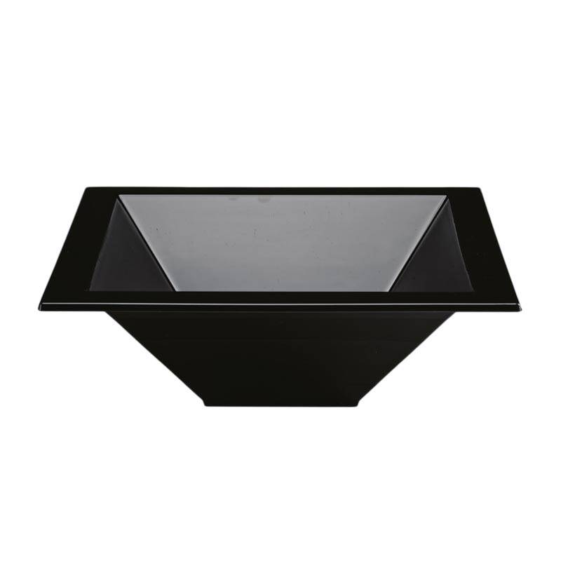 Zicco ZCP-471 Teşhir Kasesi, Polikarbon, Siyah, 44.5x44.5x15.5 cm - 1