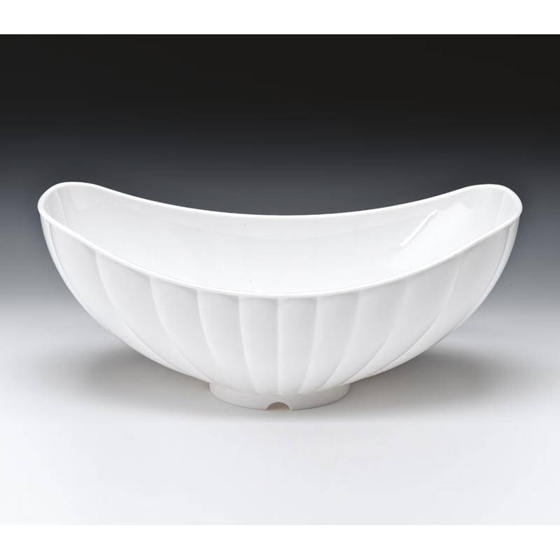 Zicco ZCP-472 Gondol Teşhir Kase, Polikarbon, Beyaz, 42.5x25.5 cm - 1