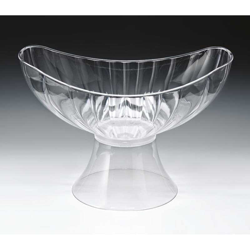 Zicco ZCP-476 Gondol Teşhir Kase, Ayaklı, Polikarbon, Şeffaf, 42.5x25.5x29 cm - Zicco