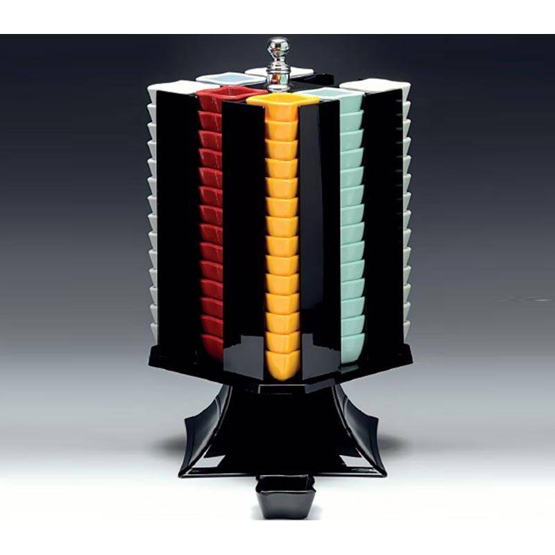 Zicco ZCP-477 Döner Sosluk Reçellik Standı, Polikarbon, Siyah, 20x20x42 cm - 1