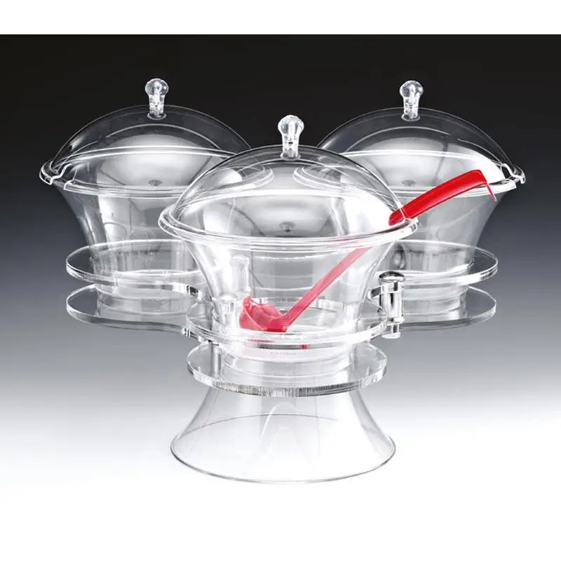 Zicco ZCP-478 Yuvarlak Döner Sosluk Reçellik Standı, Polikarbon, Şeffaf, 49x36 cm - 1