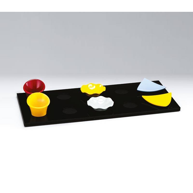 Zicco ZCP-487 Akrilik Teşhir Standı, 10'lu, Siyah, 23.5x53 cm - 1