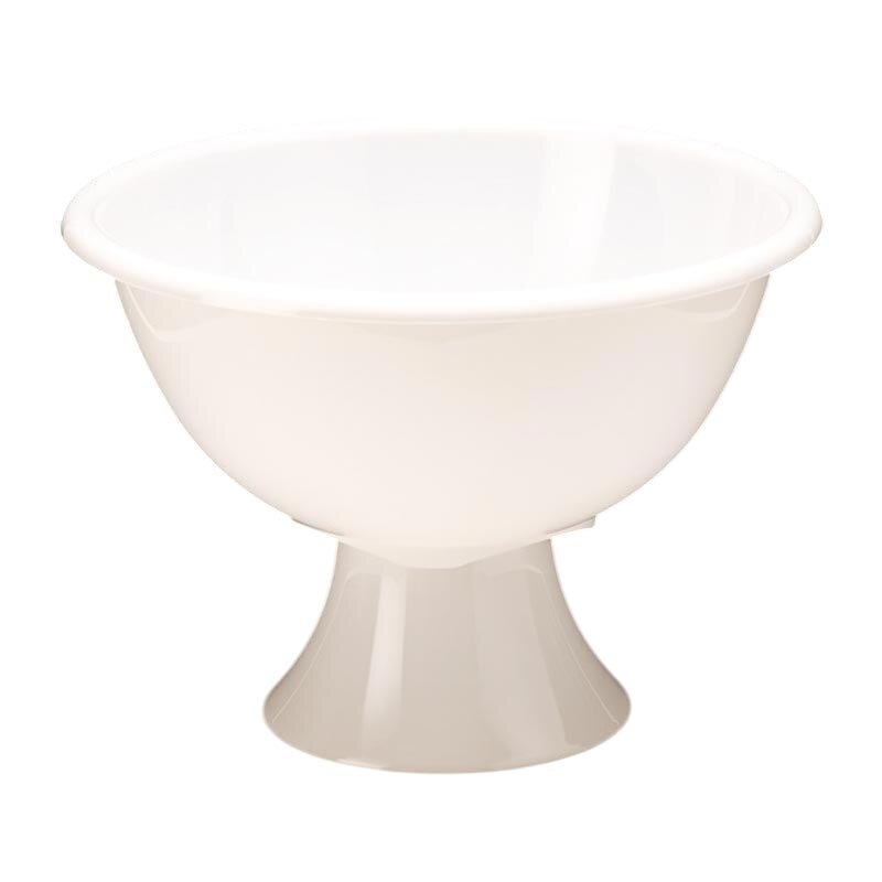 Zicco ZCP-514 Teşhir Kasesi, Ayaklı, Polikarbon, Beyaz, 45 cm - Zicco