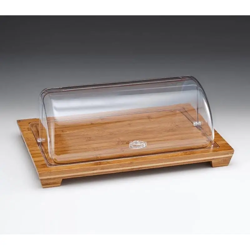 Zicco ZCP-520 Ahşap Altlı Fanus, Rolltop Kapaklı, Polikarbon, 48x32 cm - 1