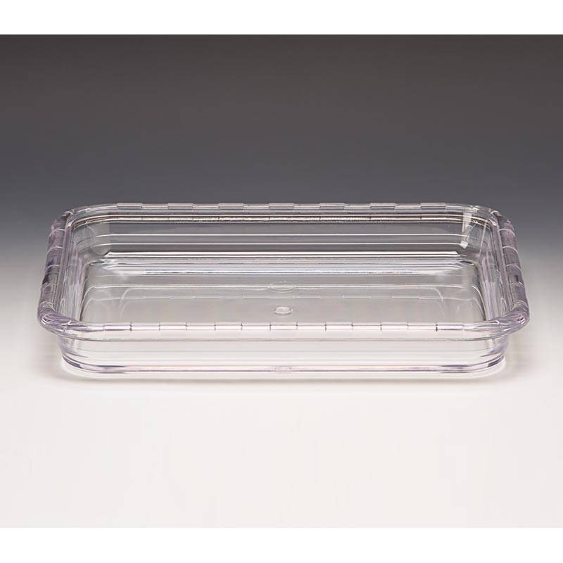 Zicco ZCP-557 Dikdörtgen Meze Kabı, Polikarbon, Şeffaf, Beyaz, 32.5x26.5x4.5 cm - 1