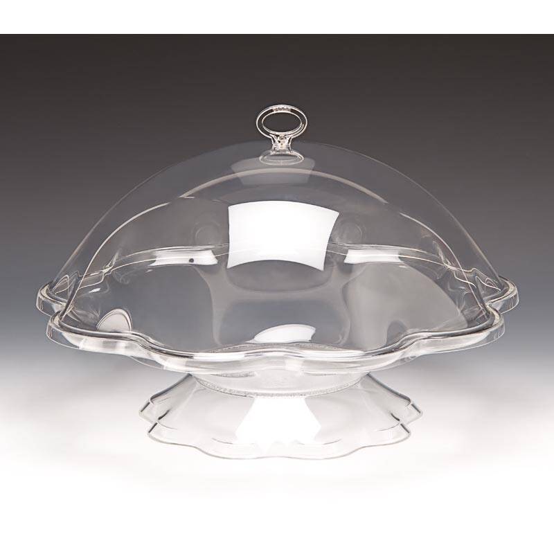 Zicco ZCP-563 Çiçek Formlu Meyvelik, Akrilik, Şeffaf, 39x26 cm - 1